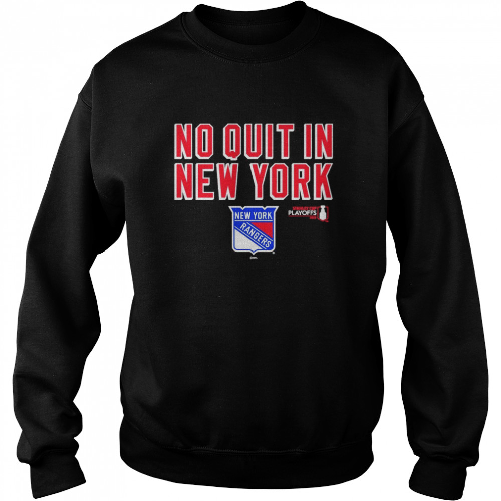York Rangers 2022 Stanley Cup Playoffs No Quit In York Shirt 3 » Cool Gifts for You - Mfamilygift York Rangers 2022 Stanley Cup Playoffs No Quit In York Shirt 3