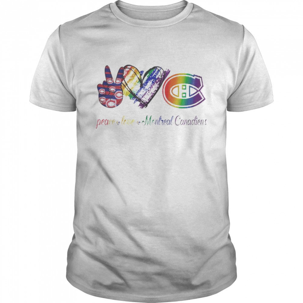 Original Peace Love Montreal Canadiens Shirt