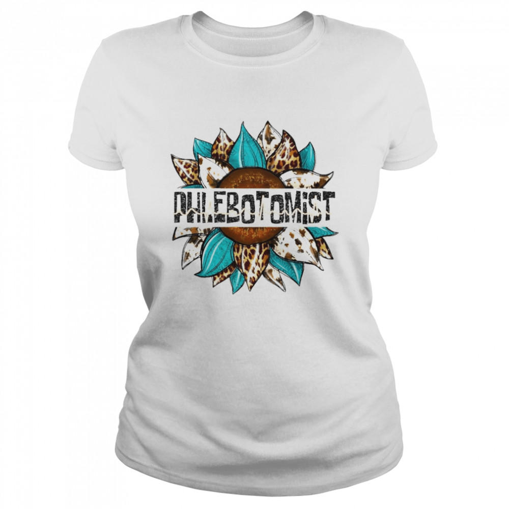 Phlebotomist Leopard Sunflower Shirt 1 » Cool Gifts for You - Mfamilygift Phlebotomist Leopard Sunflower Shirt 1