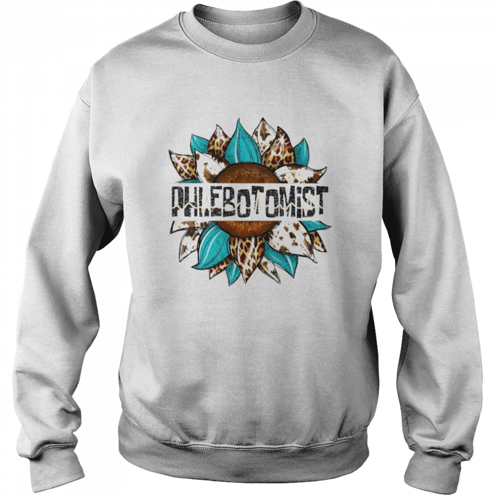 Phlebotomist Leopard Sunflower Shirt 3 » Cool Gifts for You - Mfamilygift Phlebotomist Leopard Sunflower Shirt 3