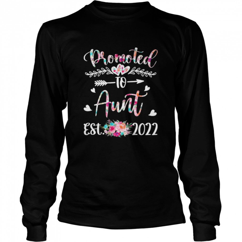 Promoted To Aunt Est 2022 Flower Shirt 2 » Cool Gifts for You - Mfamilygift Promoted To Aunt Est 2022 Flower Shirt 2