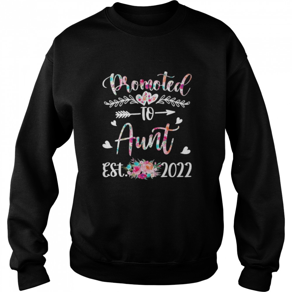 Promoted To Aunt Est 2022 Flower Shirt 3 » Cool Gifts for You - Mfamilygift Promoted To Aunt Est 2022 Flower Shirt 3