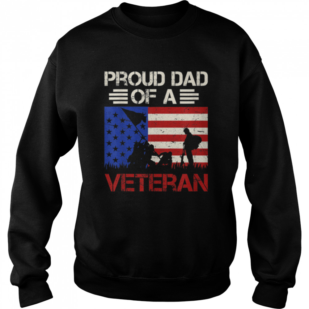 Proud Dad Of A Veteran Soldier U.S. Flag T-Shirt B09zp65nkr 3 » Cool Gifts for You - Mfamilygift Proud Dad Of A Veteran Soldier U.S. Flag T-Shirt B09zp65nkr 3