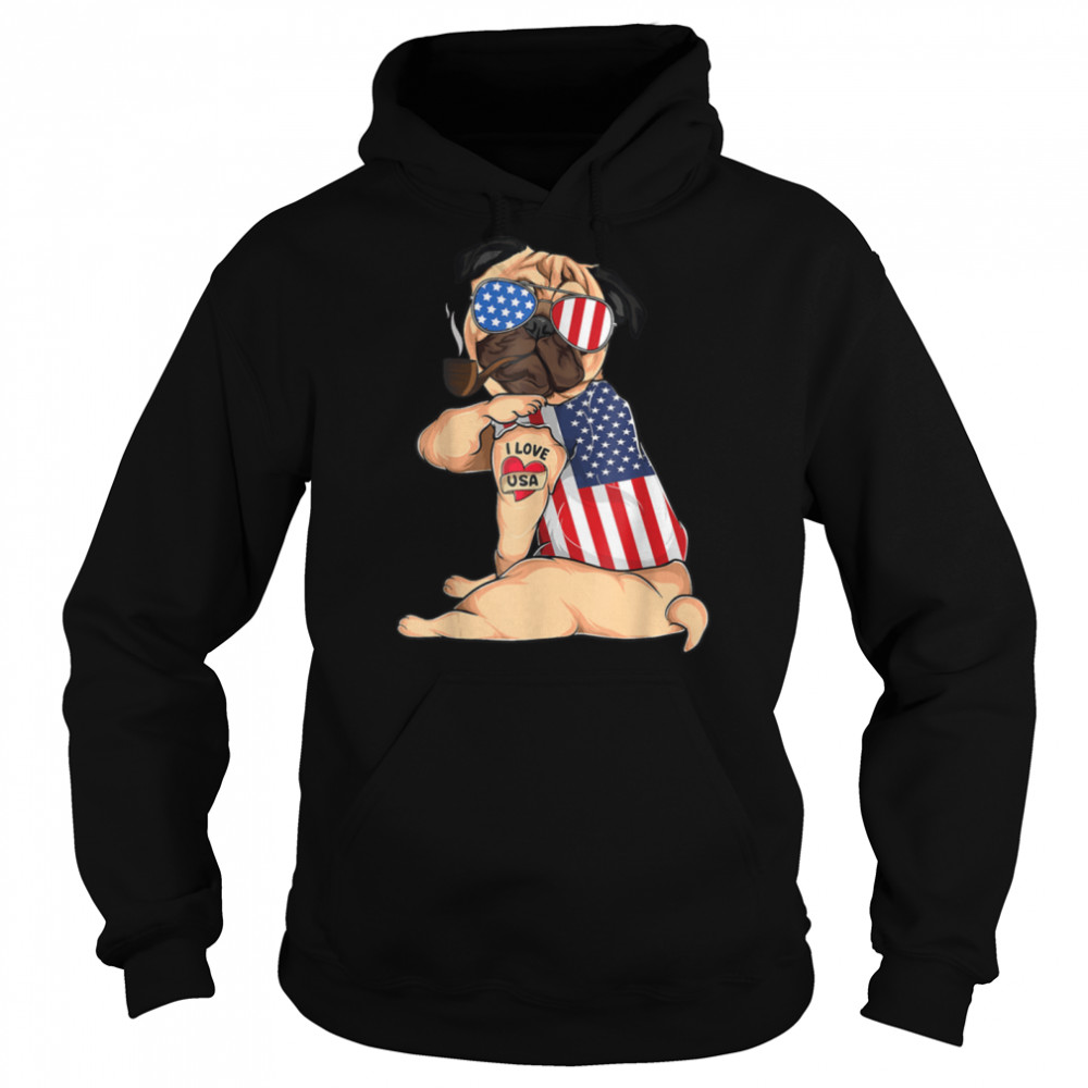 Pug Dog Merica 4Th Of July Usa American Flag Men Women T-Shirt B09znw2bg3 4 » Cool Gifts for You - Mfamilygift Pug Dog Merica 4Th Of July Usa American Flag Men Women T-Shirt B09znw2bg3 4