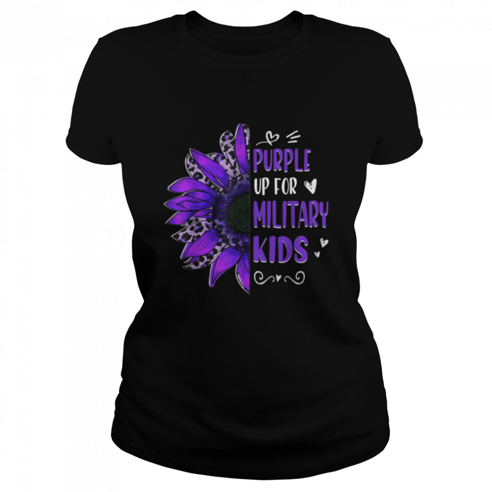 Purple Up For Military Purple Sunflower Military Children Mo T-Shirt B09zd6hts1 1 » Cool Gifts for You - Mfamilygift Purple Up For Military Purple Sunflower Military Children Mo T-Shirt B09zd6hts1 1