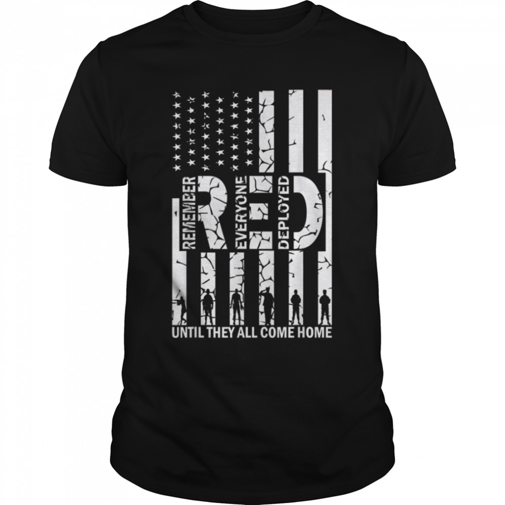 Red Friday Military Soldier Us Flag Veteran T-Shirt B09zhgzvp5