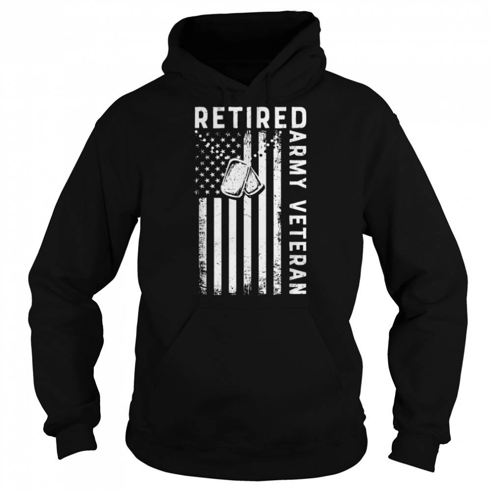Retired Army Veteran Dog Tags U.S. Flag T-Shirt B09znwr622 4 » Cool Gifts for You - Mfamilygift Retired Army Veteran Dog Tags U.S. Flag T-Shirt B09znwr622 4