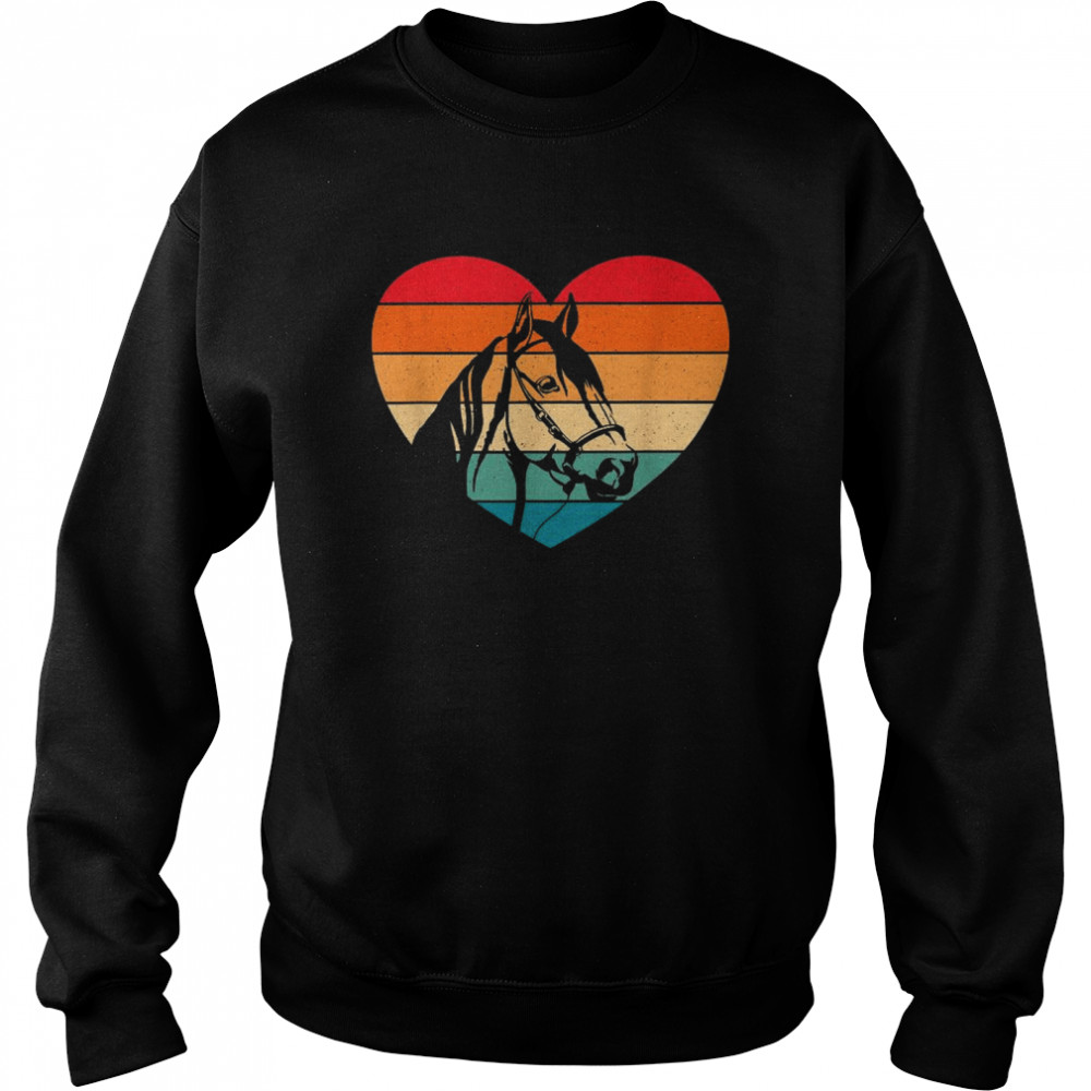 Retro Horse Heart Horseback Riding Horse Shirt 3 » Cool Gifts for You - Mfamilygift Retro Horse Heart Horseback Riding Horse Shirt 3