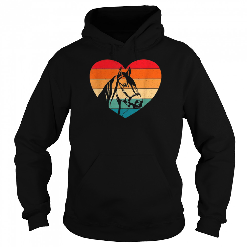 Retro Horse Heart Horseback Riding Horse Shirt 4 » Cool Gifts for You - Mfamilygift Retro Horse Heart Horseback Riding Horse Shirt 4