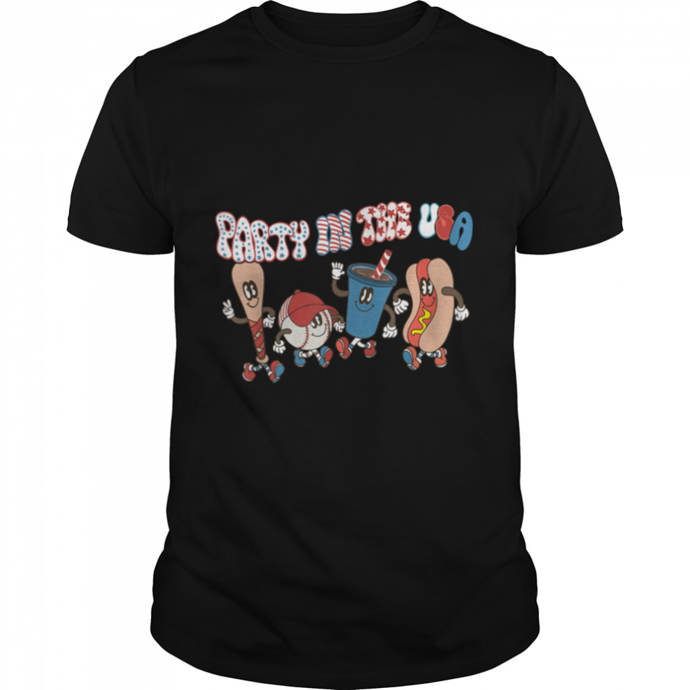 Retro Party In The Usa Patriotic Americansummer 4Th Of July T-Shirt B09zp1qq3l Retro Party In The Usa Patriotic Americansummer 4Th Of July T-Shirt B09zp1qq3l