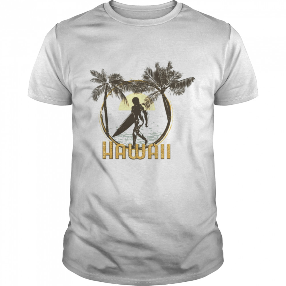 Hawaii Surfer On Beach T-Shirt Hawaii Surfer On Beach T-Shirt