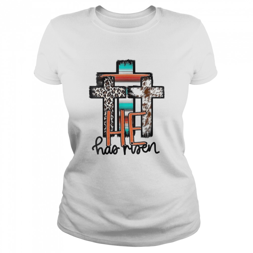 He Is Risen Christian Easter Happy Easter Day Women Leopard Shirt 1 » Cool Gifts for You - Mfamilygift He Is Risen Christian Easter Happy Easter Day Women Leopard Shirt 1