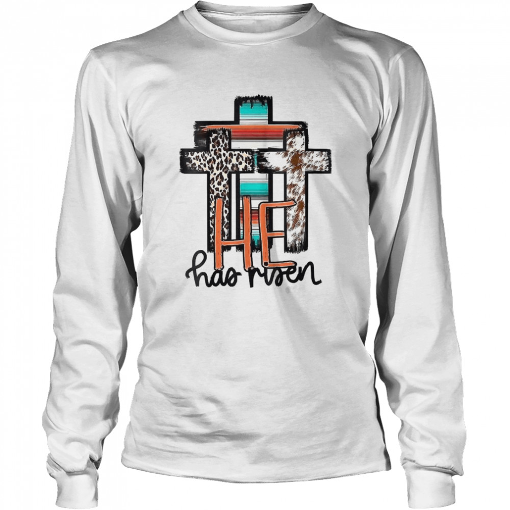 He Is Risen Christian Easter Happy Easter Day Women Leopard Shirt 2 » Cool Gifts for You - Mfamilygift He Is Risen Christian Easter Happy Easter Day Women Leopard Shirt 2