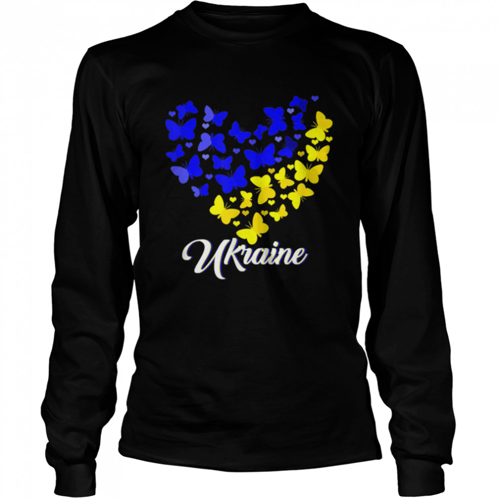 Heart Heart Ukraine Shirt Butterfly I Stand With Ukraine T-Shirt B09w5jrjn1 2 » Cool Gifts for You - Mfamilygift Heart Heart Ukraine Shirt Butterfly I Stand With Ukraine T-Shirt B09w5jrjn1 2