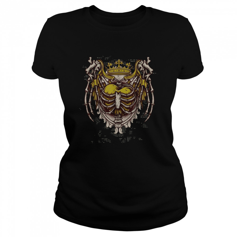 Heart With A Crown Trapped In A Rib Cage Shirt 1 » Cool Gifts for You - Mfamilygift Heart With A Crown Trapped In A Rib Cage Shirt 1