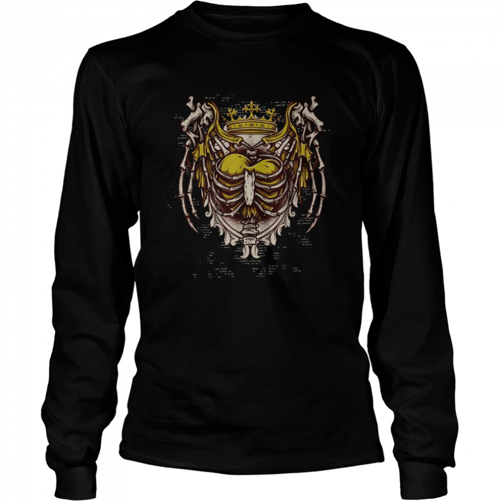 Heart With A Crown Trapped In A Rib Cage Shirt 2 » Cool Gifts for You - Mfamilygift Heart With A Crown Trapped In A Rib Cage Shirt 2