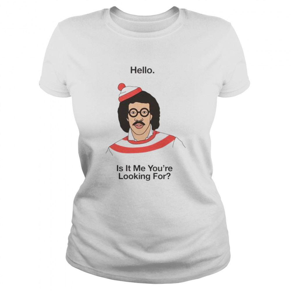 Hello Lionel Richie Waldo T-Shirt 1 » Cool Gifts for You - Mfamilygift Hello Lionel Richie Waldo T-Shirt 1