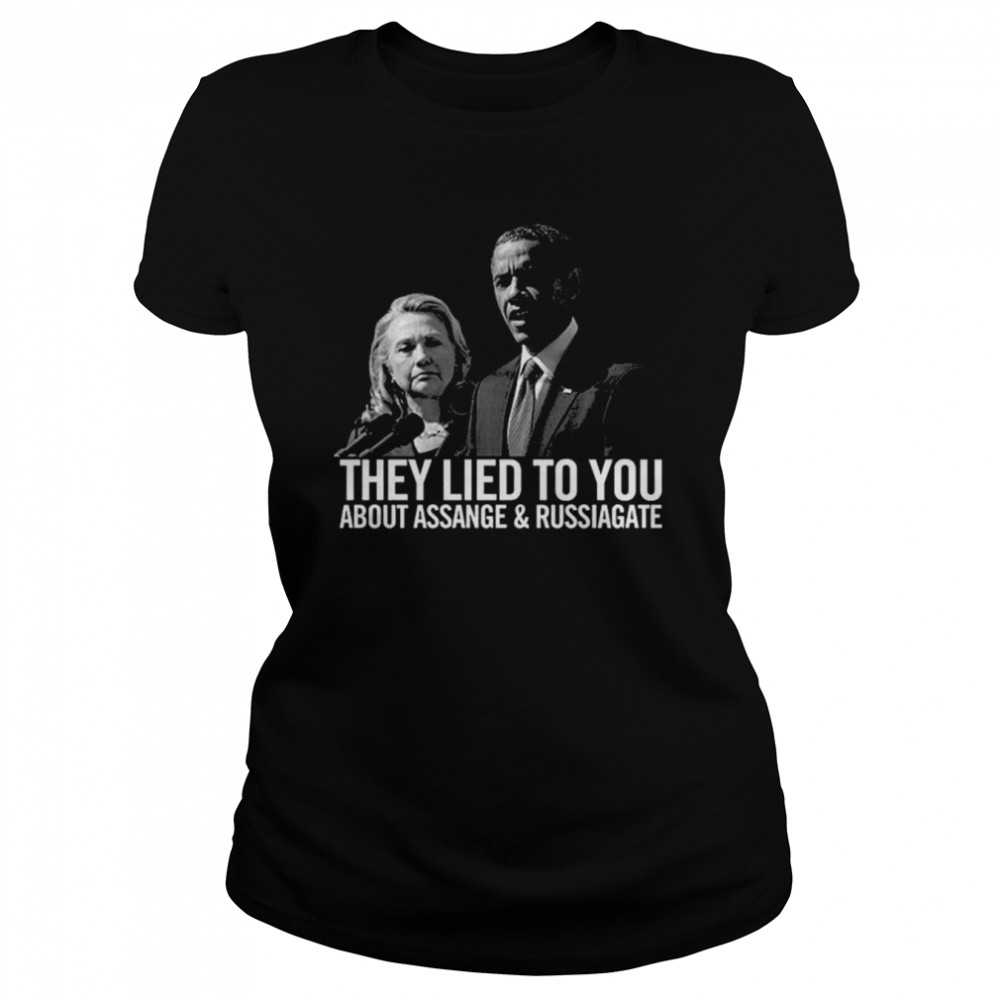 Hillary Clinton And Barack Obama They Lied To You About Assange And Russia Hate Shirt 1 » Cool Gifts for You - Mfamilygift Hillary Clinton And Barack Obama They Lied To You About Assange And Russia Hate Shirt 1