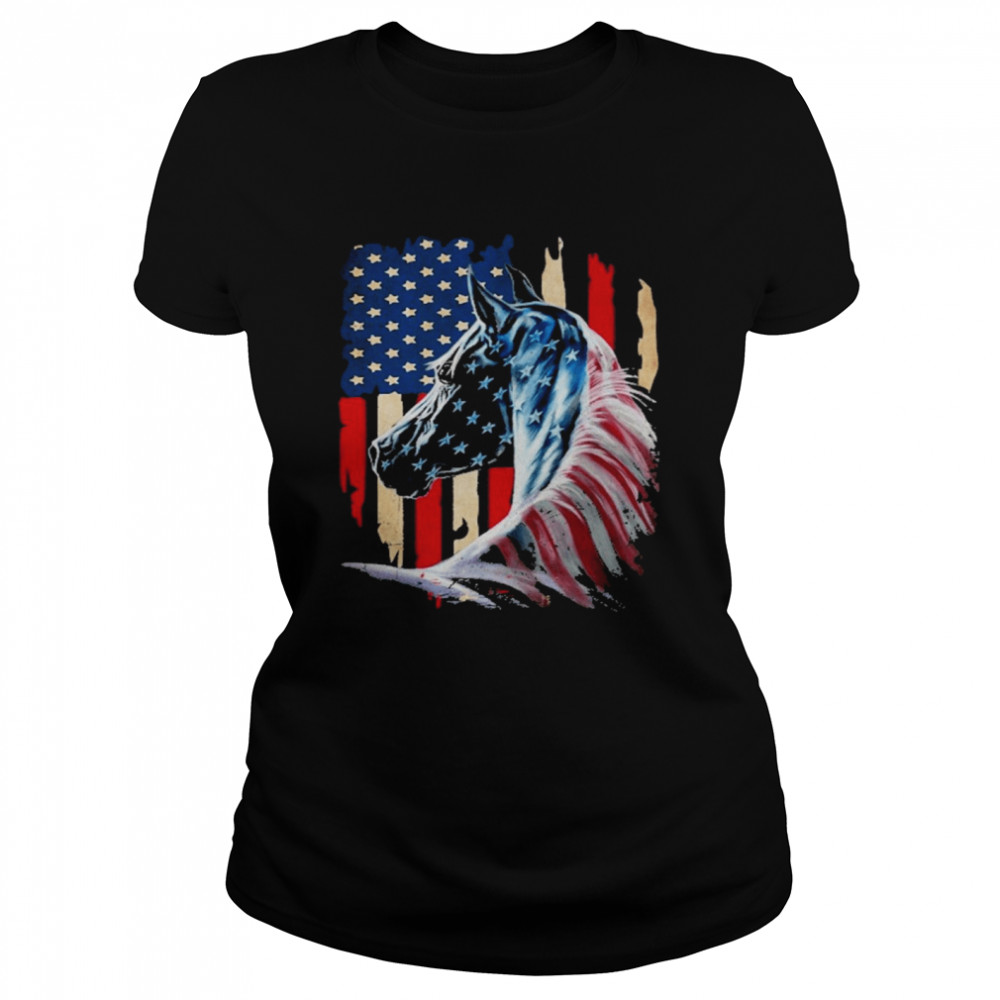 Horses America Flag Shirt 1 » Cool Gifts for You - Mfamilygift Horses America Flag Shirt 1