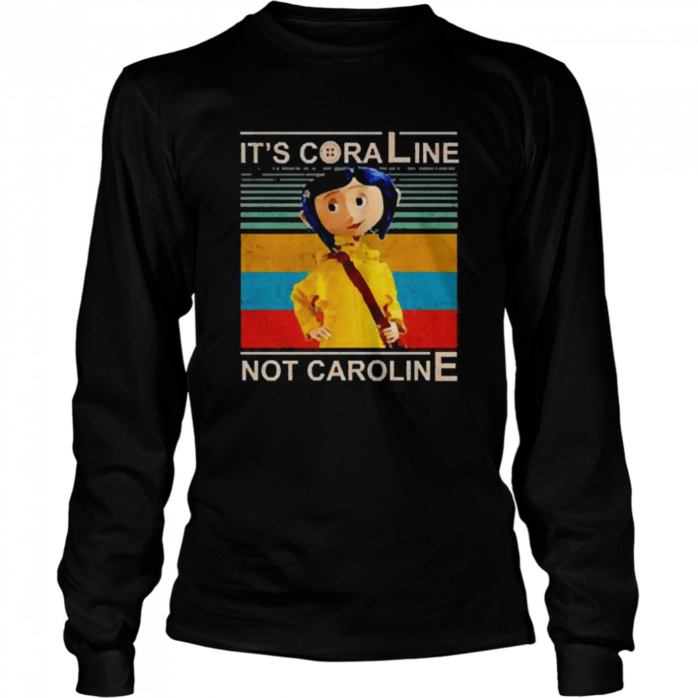 Hot It’S Coraline Not Caroline Vintage Shirt 2 » Cool Gifts for You - Mfamilygift Hot It’S Coraline Not Caroline Vintage Shirt 2