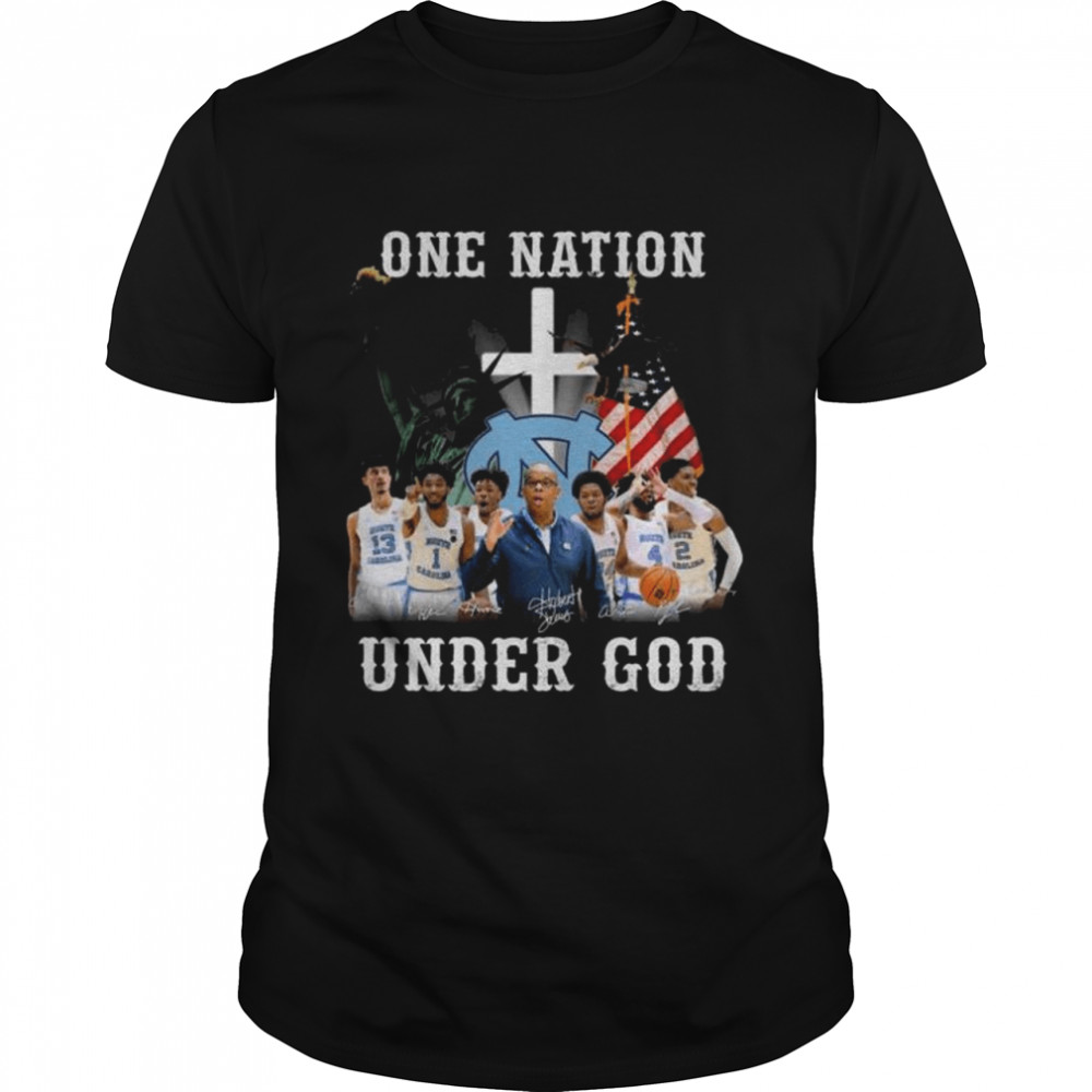 Hot North Carolina Tar Heels One Nation Under God American Flag 2022 Shirt Hot North Carolina Tar Heels One Nation Under God American Flag 2022 Shirt