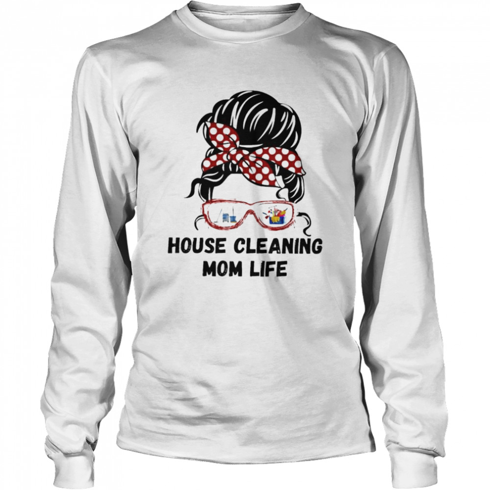 House Cleaning Messy Bun Hair Camper Lady Shirt 2 » Cool Gifts for You - Mfamilygift House Cleaning Messy Bun Hair Camper Lady Shirt 2