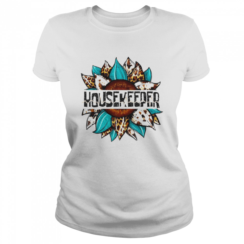 Housekeeper Leopard Sunflower Shirt 1 » Cool Gifts for You - Mfamilygift Housekeeper Leopard Sunflower Shirt 1
