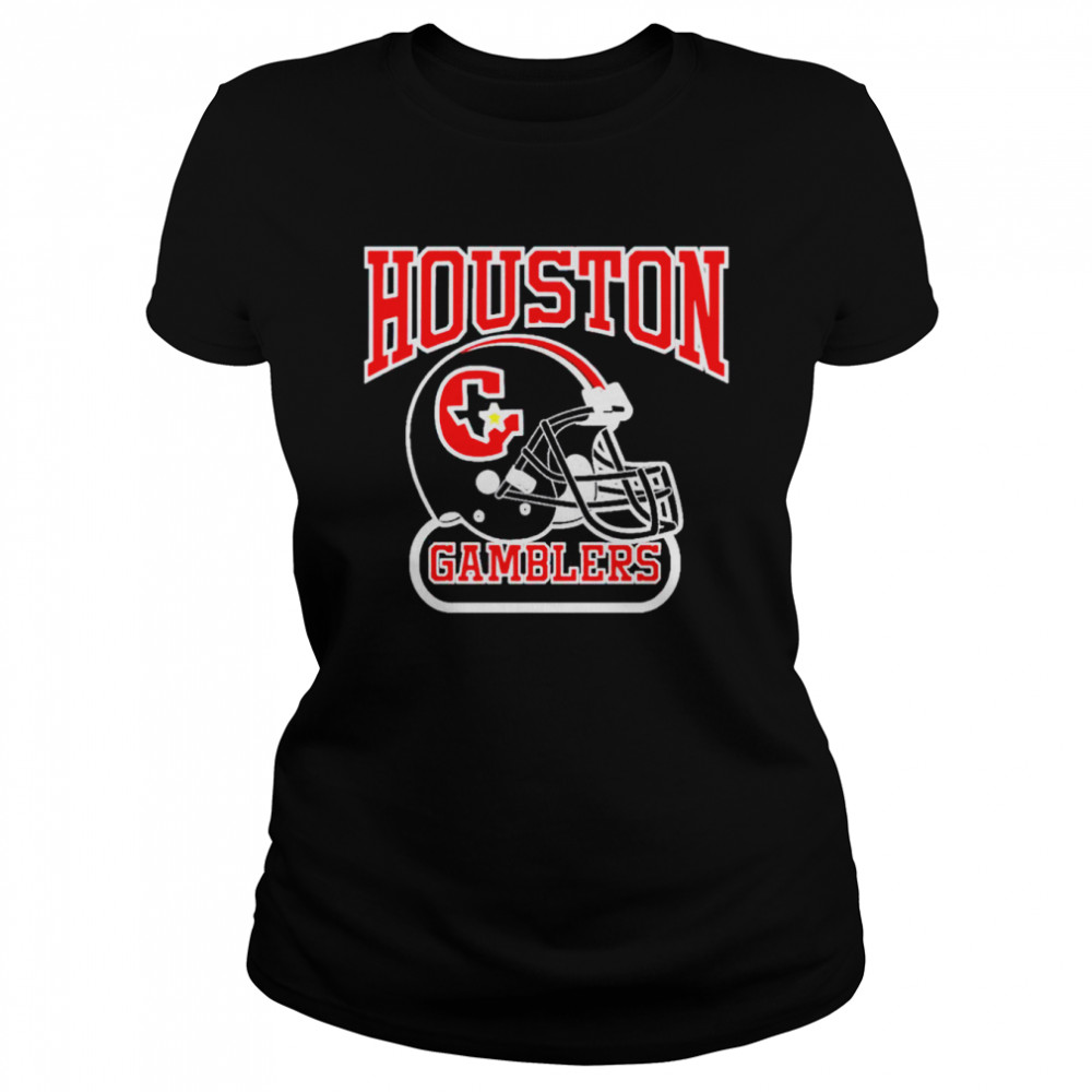 Houston Gamblers Helmet Shirt 1 » Cool Gifts for You - Mfamilygift Houston Gamblers Helmet Shirt 1