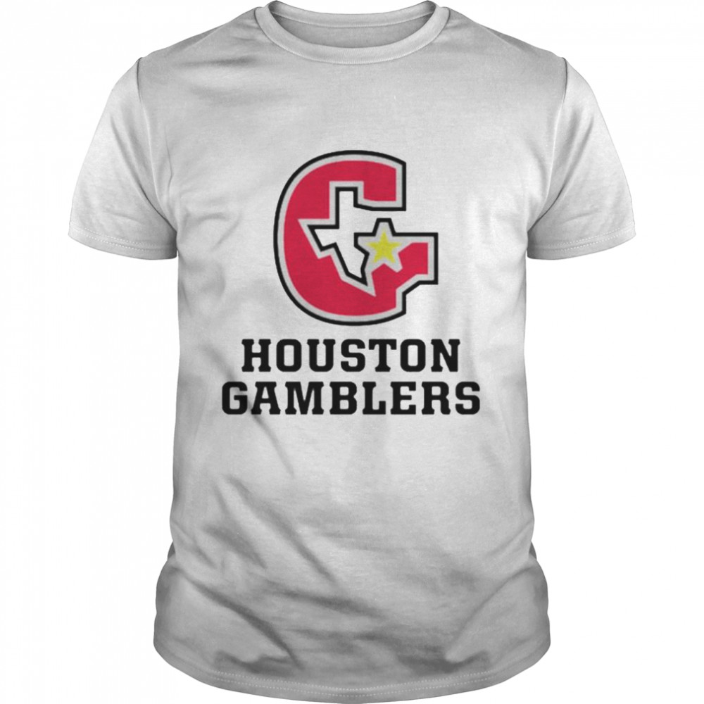 Houston Gamblers Logo Shirt Houston Gamblers Logo Shirt