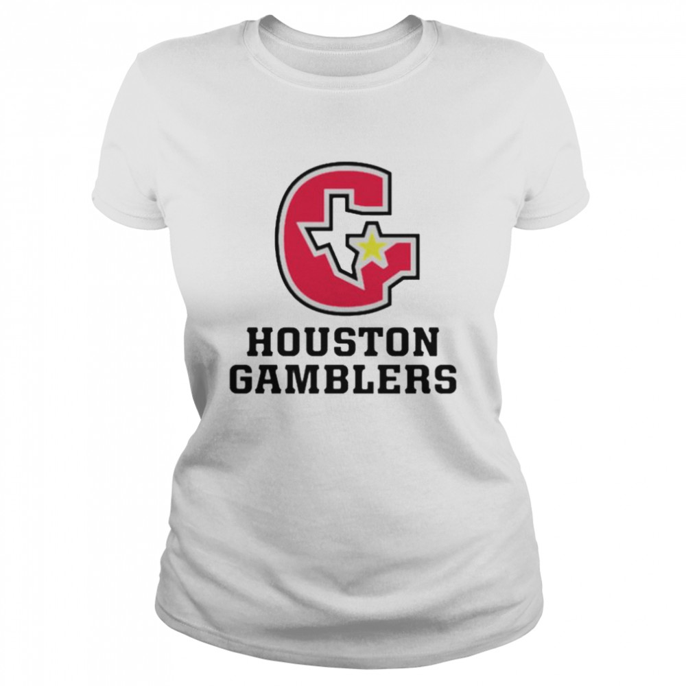 Houston Gamblers Logo Shirt 1 » Cool Gifts for You - Mfamilygift Houston Gamblers Logo Shirt 1