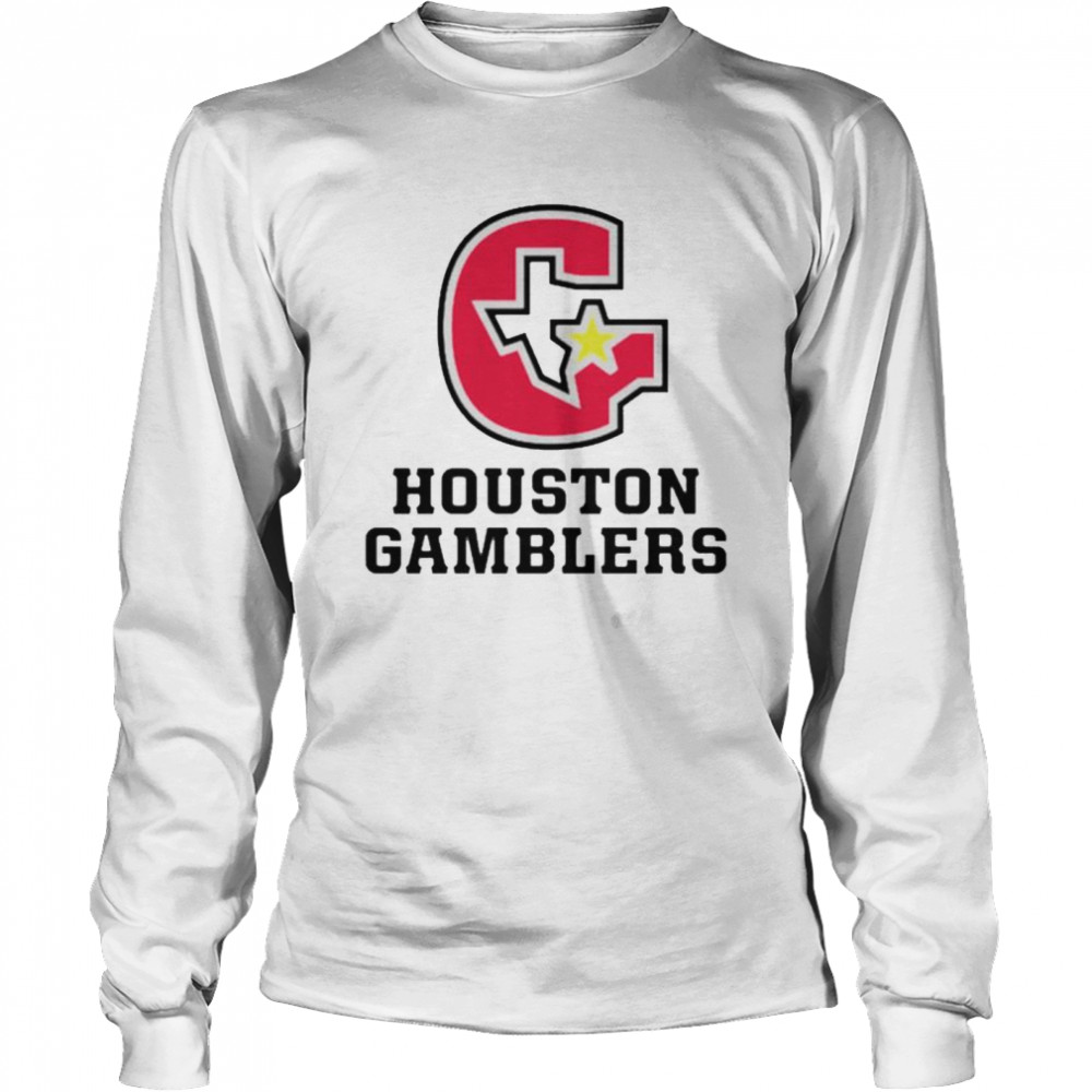 Houston Gamblers Logo Shirt 2 » Cool Gifts for You - Mfamilygift Houston Gamblers Logo Shirt 2