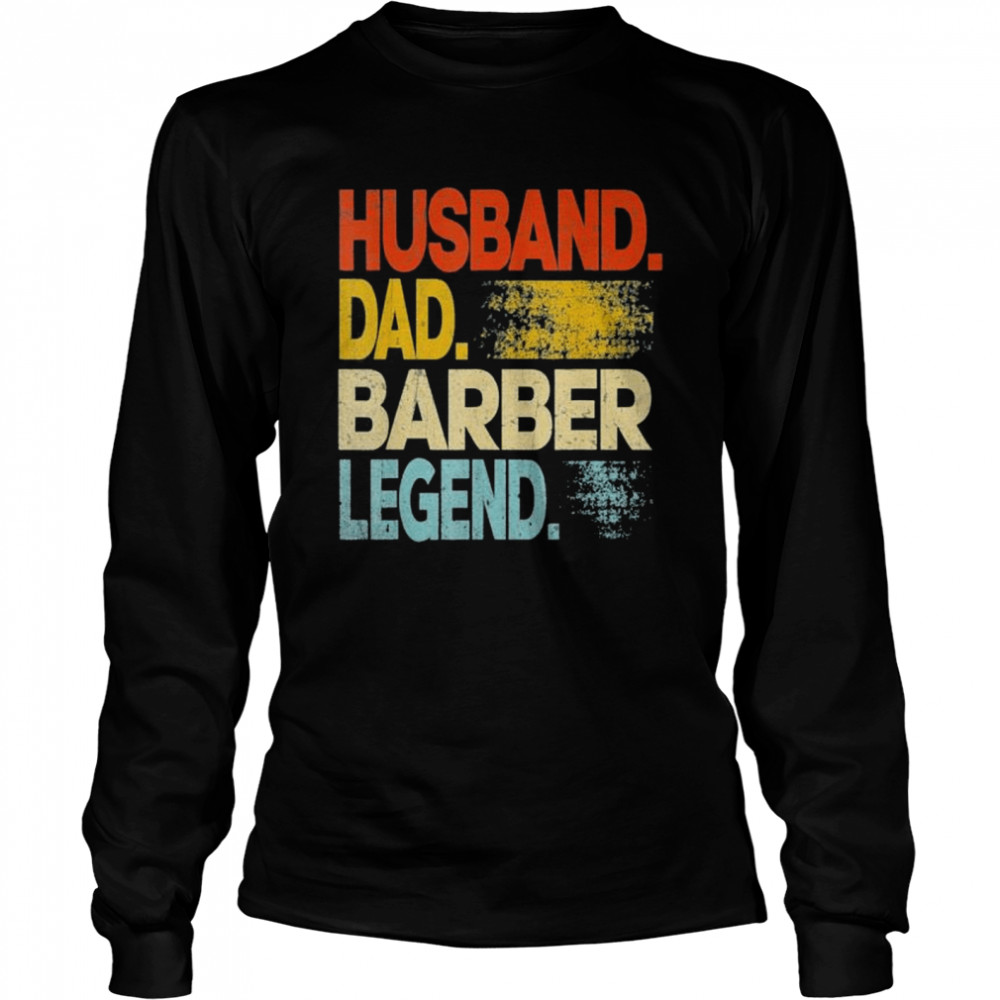 Husband Dad Barber Legend Vintage Father’S Day Shirt 2 » Cool Gifts for You - Mfamilygift Husband Dad Barber Legend Vintage Father’S Day Shirt 2