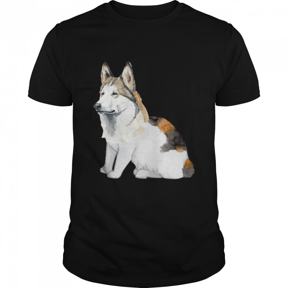 Husky Dog Face With Cat Body Shirt