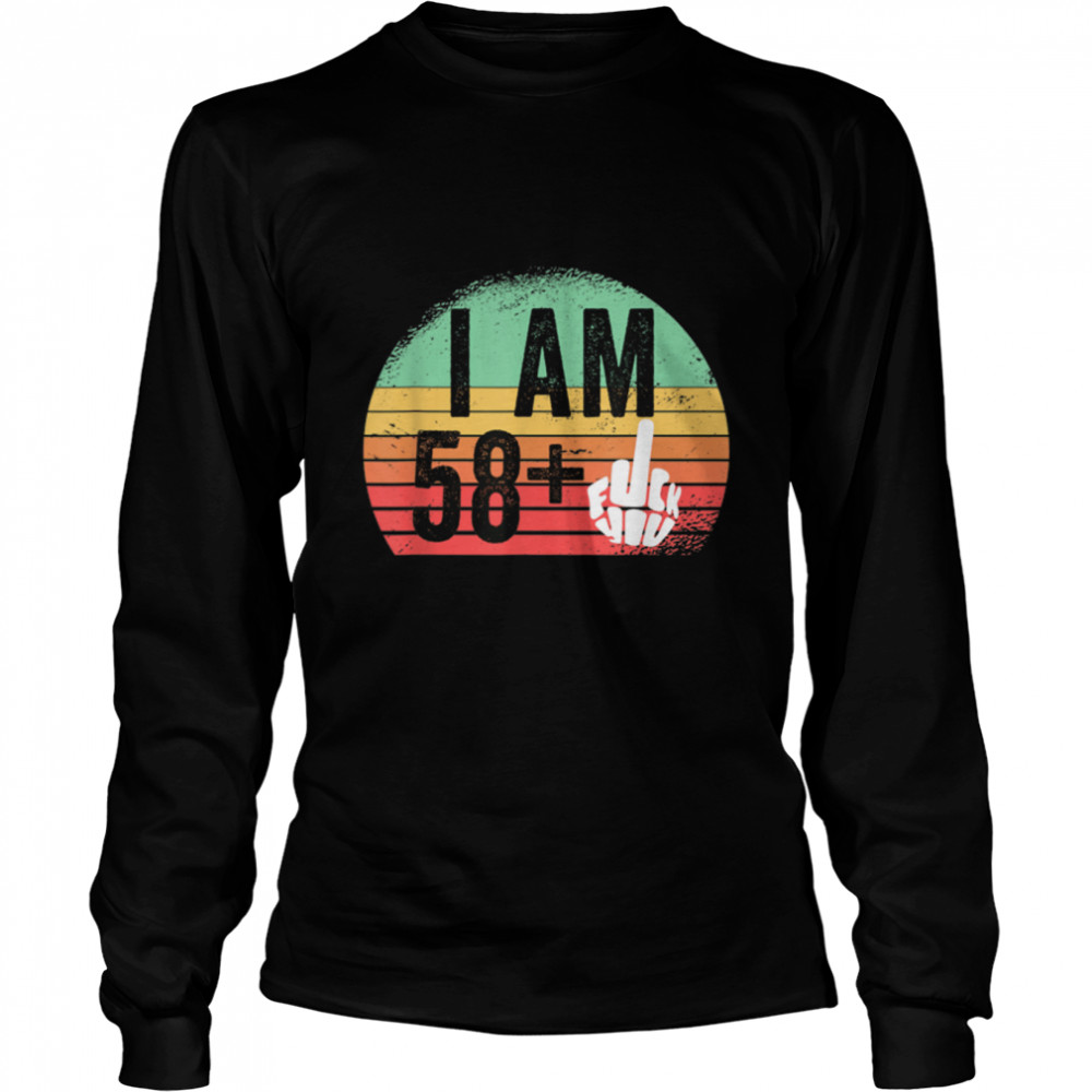 I Am 58 Plus Middle Finger T-Shirt 59Th Birthday Gift T-Shirt B09w61b1pj 2 » Cool Gifts for You - Mfamilygift I Am 58 Plus Middle Finger T-Shirt 59Th Birthday Gift T-Shirt B09w61b1pj 2