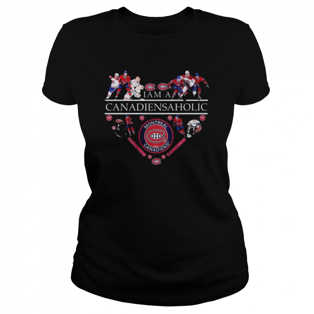 I Am A Canadiansaholic Montreal Canadiens Heart Shirt 1 » Cool Gifts for You - Mfamilygift I Am A Canadiansaholic Montreal Canadiens Heart Shirt 1
