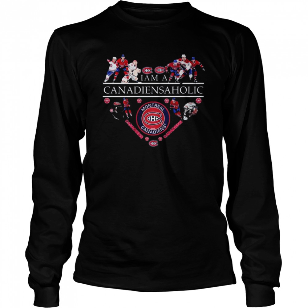 I Am A Canadiansaholic Montreal Canadiens Heart Shirt 2 » Cool Gifts for You - Mfamilygift I Am A Canadiansaholic Montreal Canadiens Heart Shirt 2