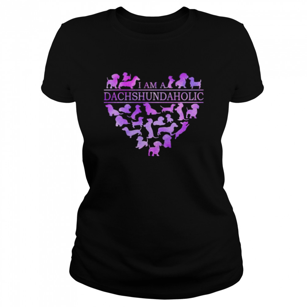 I Am A Dachshundaholic Heart Shirt 1 » Cool Gifts for You - Mfamilygift I Am A Dachshundaholic Heart Shirt 1