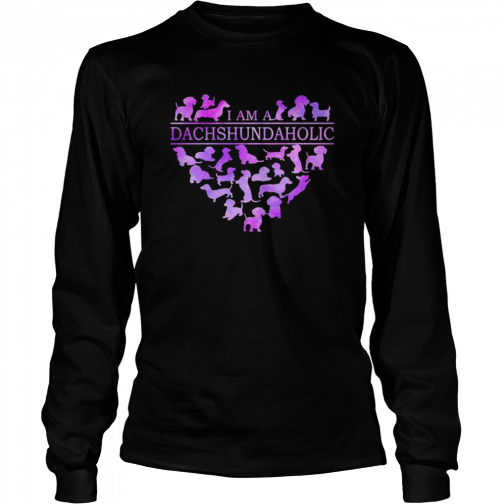 I Am A Dachshundaholic Heart Shirt 2 » Cool Gifts for You - Mfamilygift I Am A Dachshundaholic Heart Shirt 2