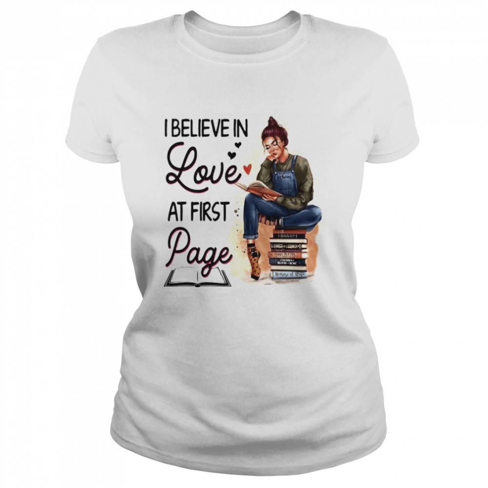 I Believe In Love At First Page Shirt 1 » Cool Gifts for You - Mfamilygift I Believe In Love At First Page Shirt 1