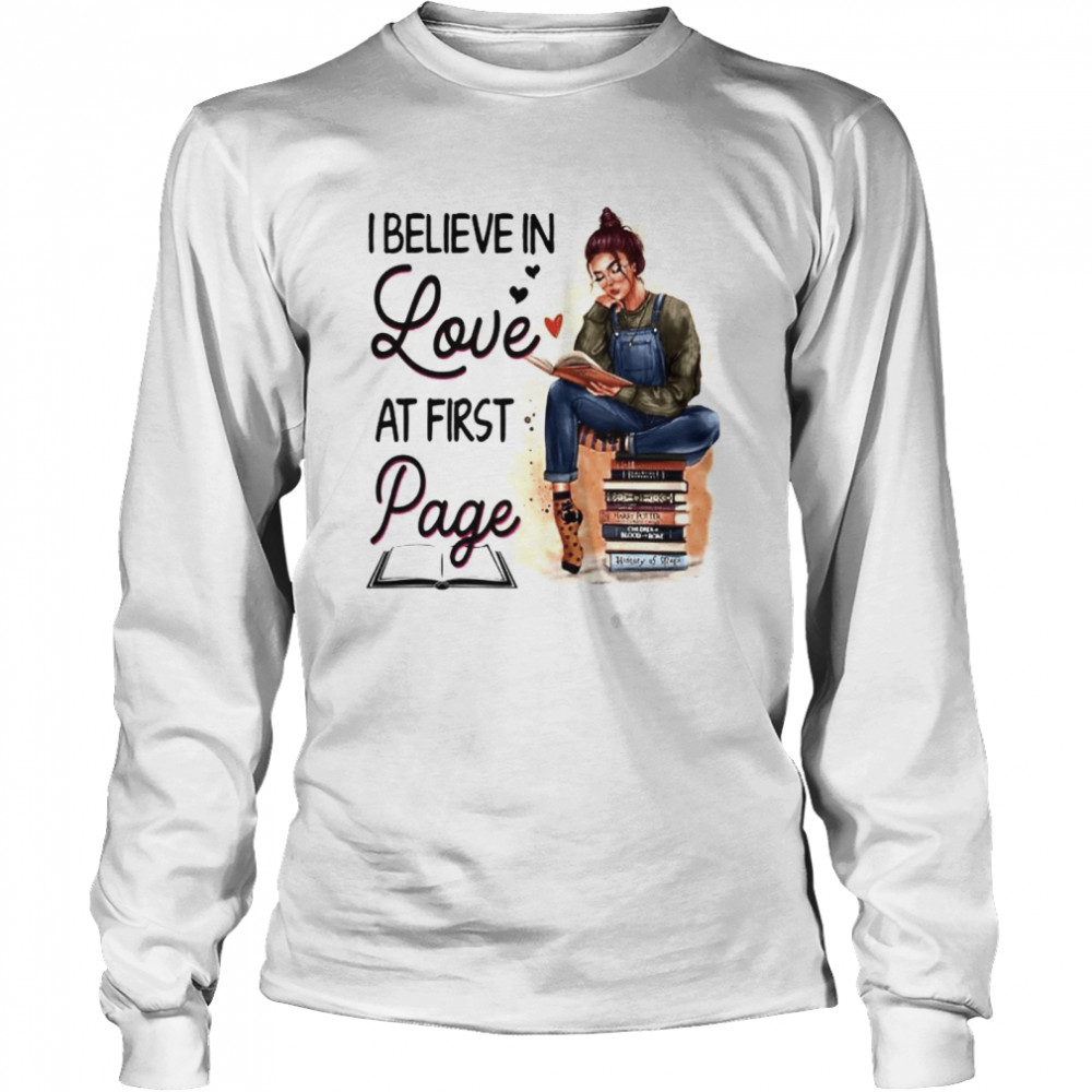 I Believe In Love At First Page Shirt 2 » Cool Gifts for You - Mfamilygift I Believe In Love At First Page Shirt 2