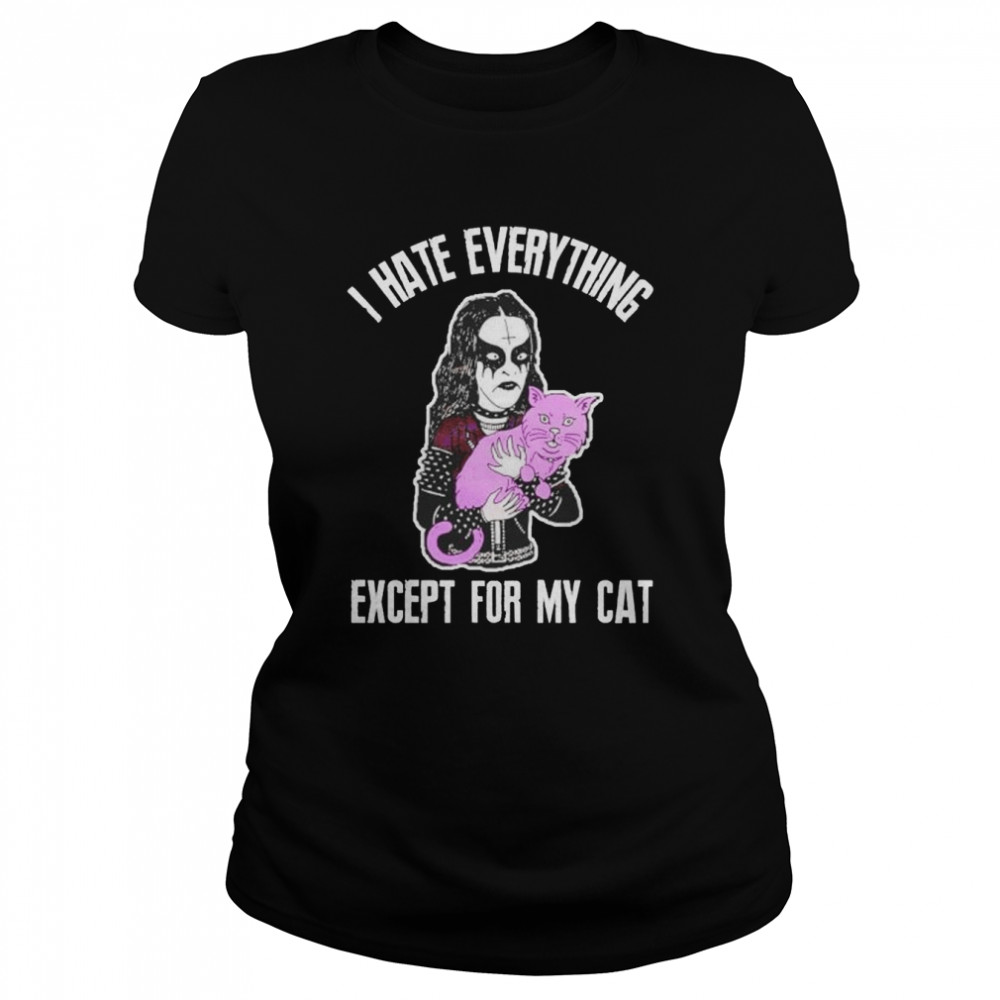 I Hate Everything Except For My Cat Shirt 1 » Cool Gifts for You - Mfamilygift I Hate Everything Except For My Cat Shirt 1