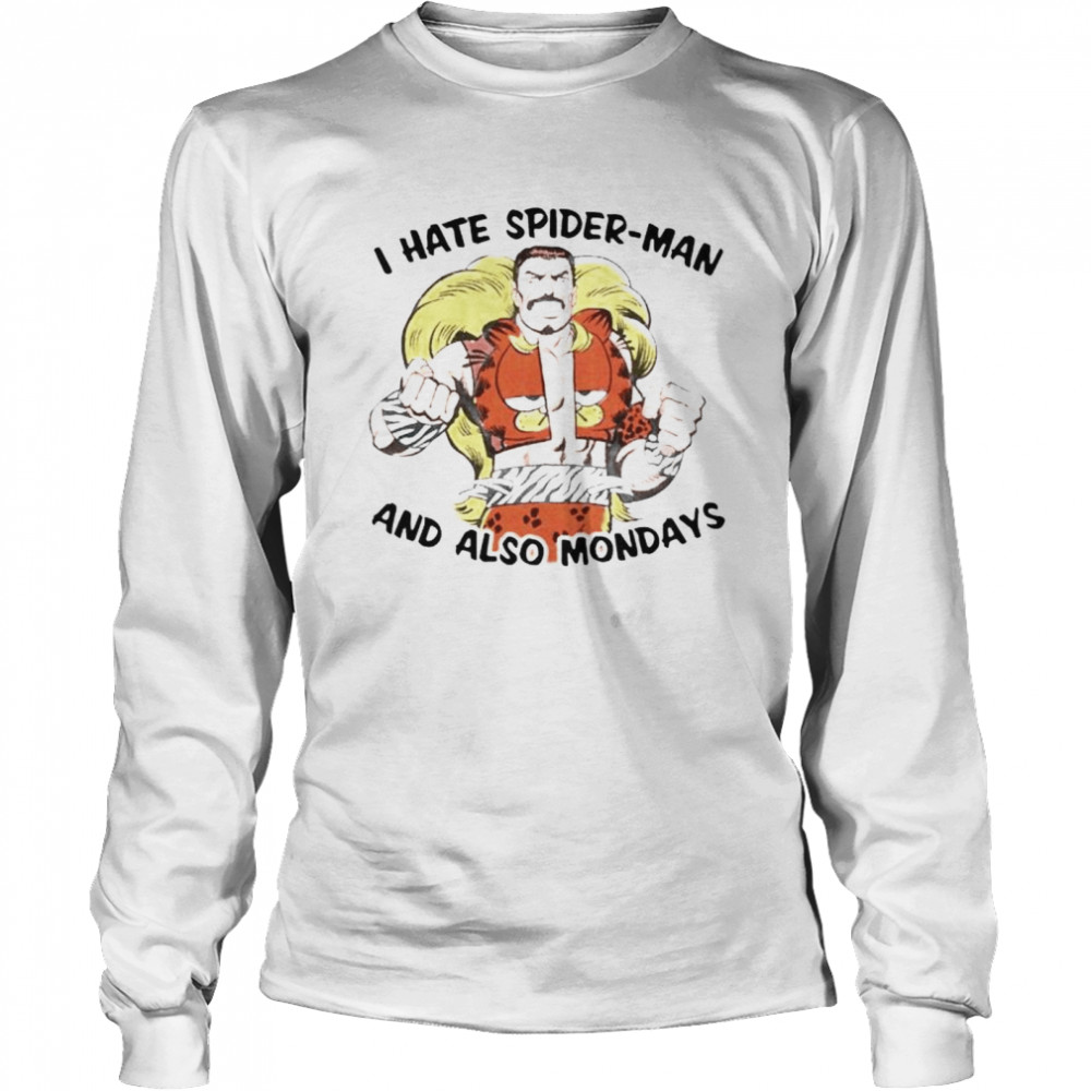 I Hate Spider-Man And Also Mondays Shirt 2 » Cool Gifts for You - Mfamilygift I Hate Spider-Man And Also Mondays Shirt 2