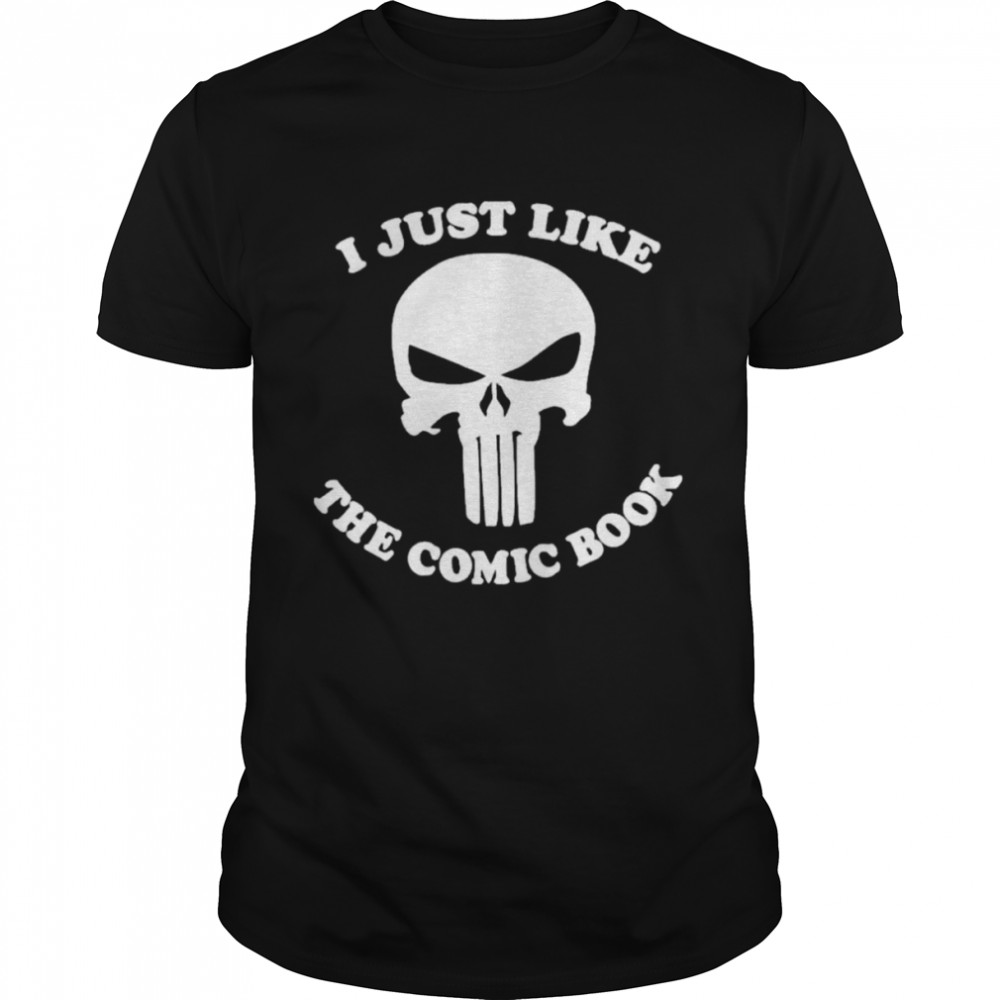 I Just Like The Comic Book Skull Shirt I Just Like The Comic Book Skull Shirt