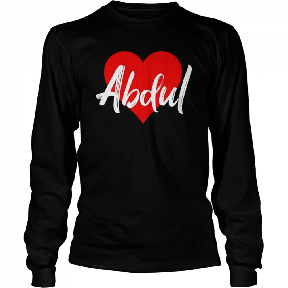 I Love Abdul First Name I Heart Named Shirt 2 » Cool Gifts for You - Mfamilygift I Love Abdul First Name I Heart Named Shirt 2