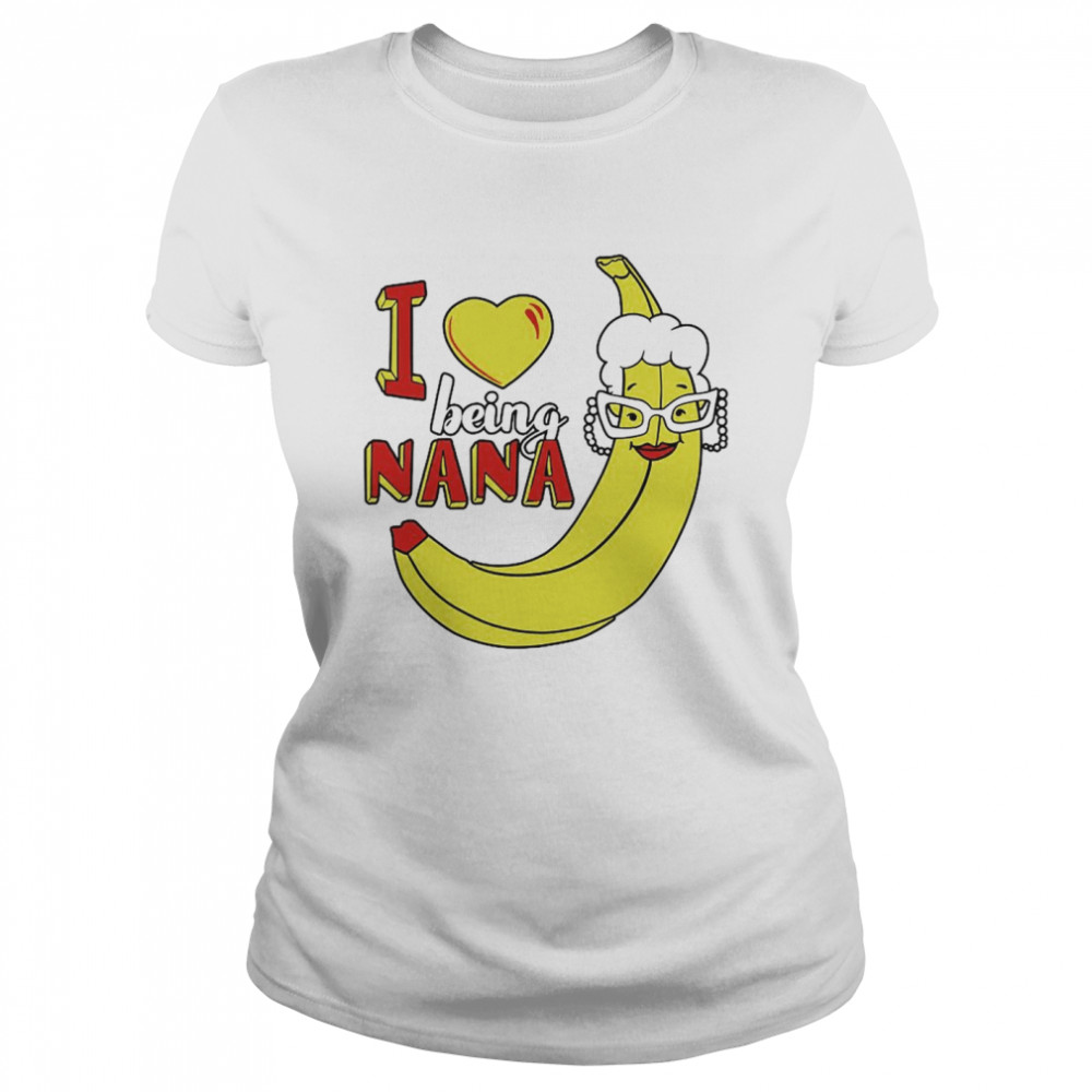I Love Being A Nana Banana Black Shirt 1 » Cool Gifts for You - Mfamilygift I Love Being A Nana Banana Black Shirt 1