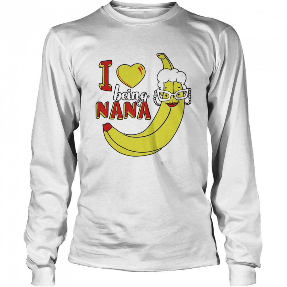 I Love Being A Nana Banana Black Shirt 2 » Cool Gifts for You - Mfamilygift I Love Being A Nana Banana Black Shirt 2