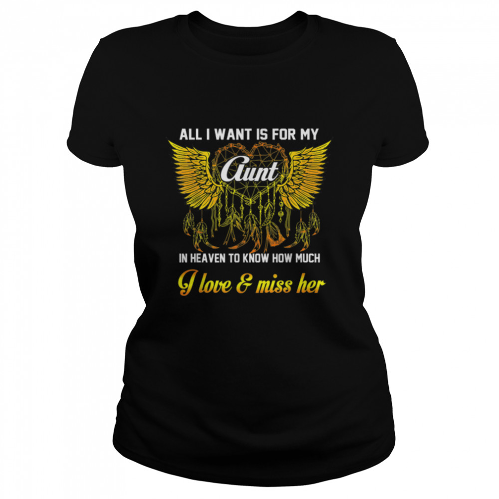 I Love & Miss My Aunt In Heaven My Aunt My Guardian Angel T-Shirt B09wzj4nnx 1 » Cool Gifts for You - Mfamilygift I Love & Miss My Aunt In Heaven My Aunt My Guardian Angel T-Shirt B09wzj4nnx 1