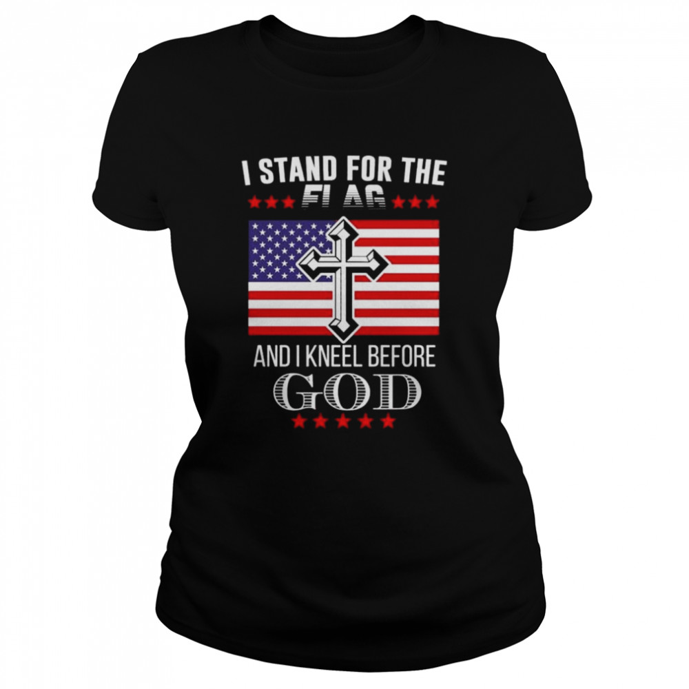 I Stand For The Flag And I Kneel Before God American Flag Shirt 1 » Cool Gifts for You - Mfamilygift I Stand For The Flag And I Kneel Before God American Flag Shirt 1