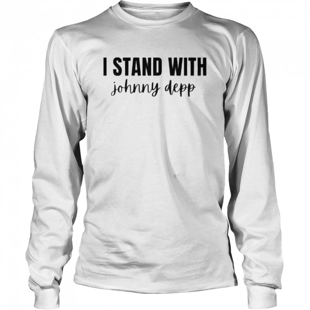 I Stand With Johnny Depp Justice For Johnny Depp Domestic Violence Awareness T-Shirt 2 » Cool Gifts for You - Mfamilygift I Stand With Johnny Depp Justice For Johnny Depp Domestic Violence Awareness T-Shirt 2
