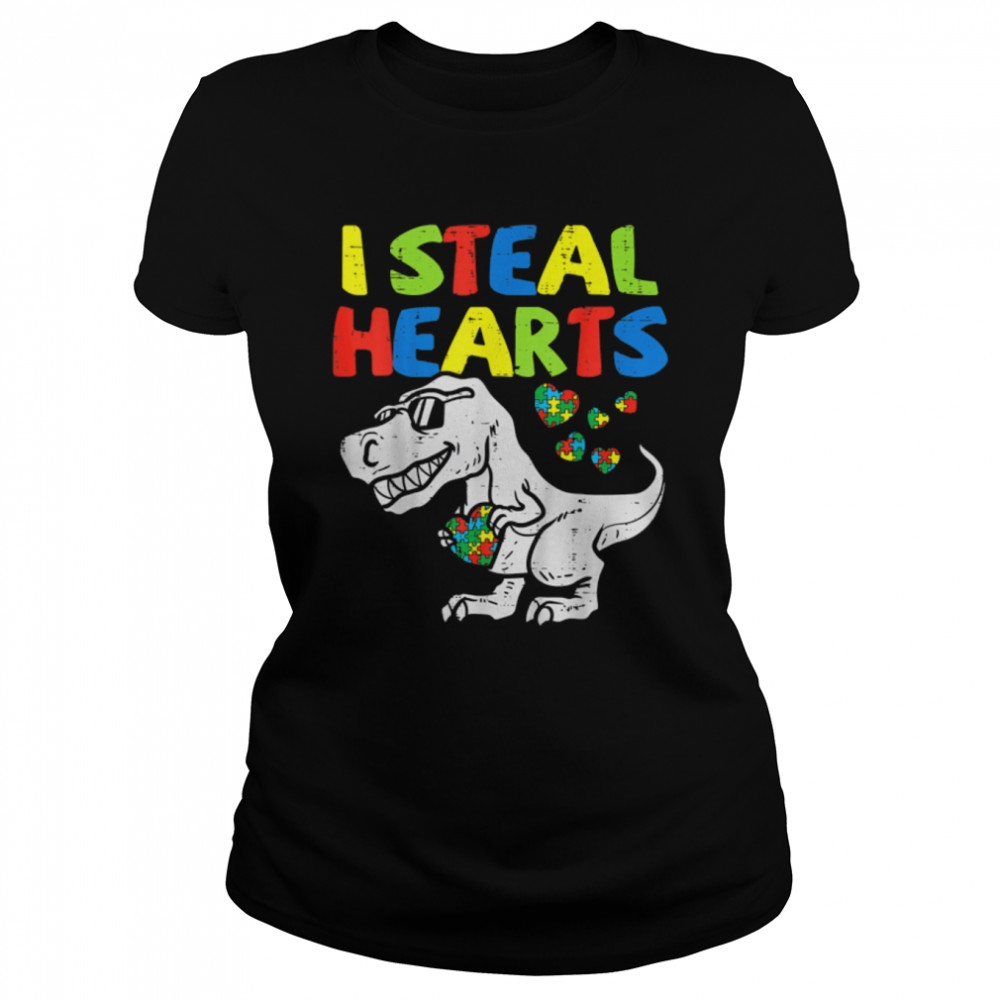 I Steal Hearts Puzzle Autism Awareness T Rex Dinosaurs T-Shirt B09w8vyxk4 1 » Cool Gifts for You - Mfamilygift I Steal Hearts Puzzle Autism Awareness T Rex Dinosaurs T-Shirt B09w8vyxk4 1